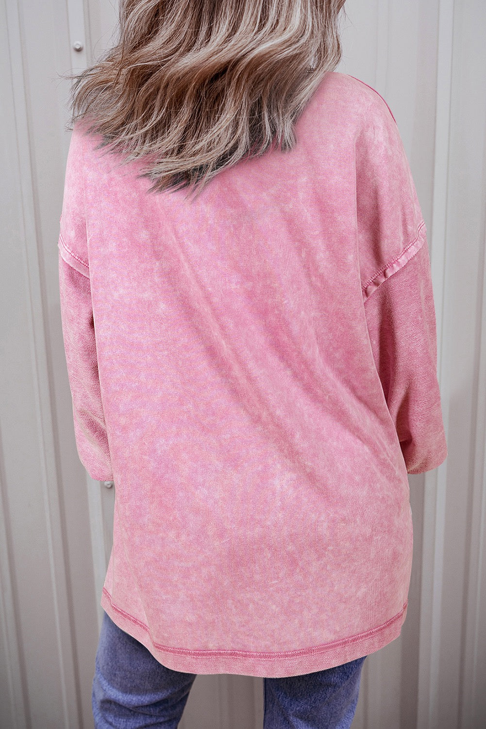 Long Sleeve Mineral Wash Top LT