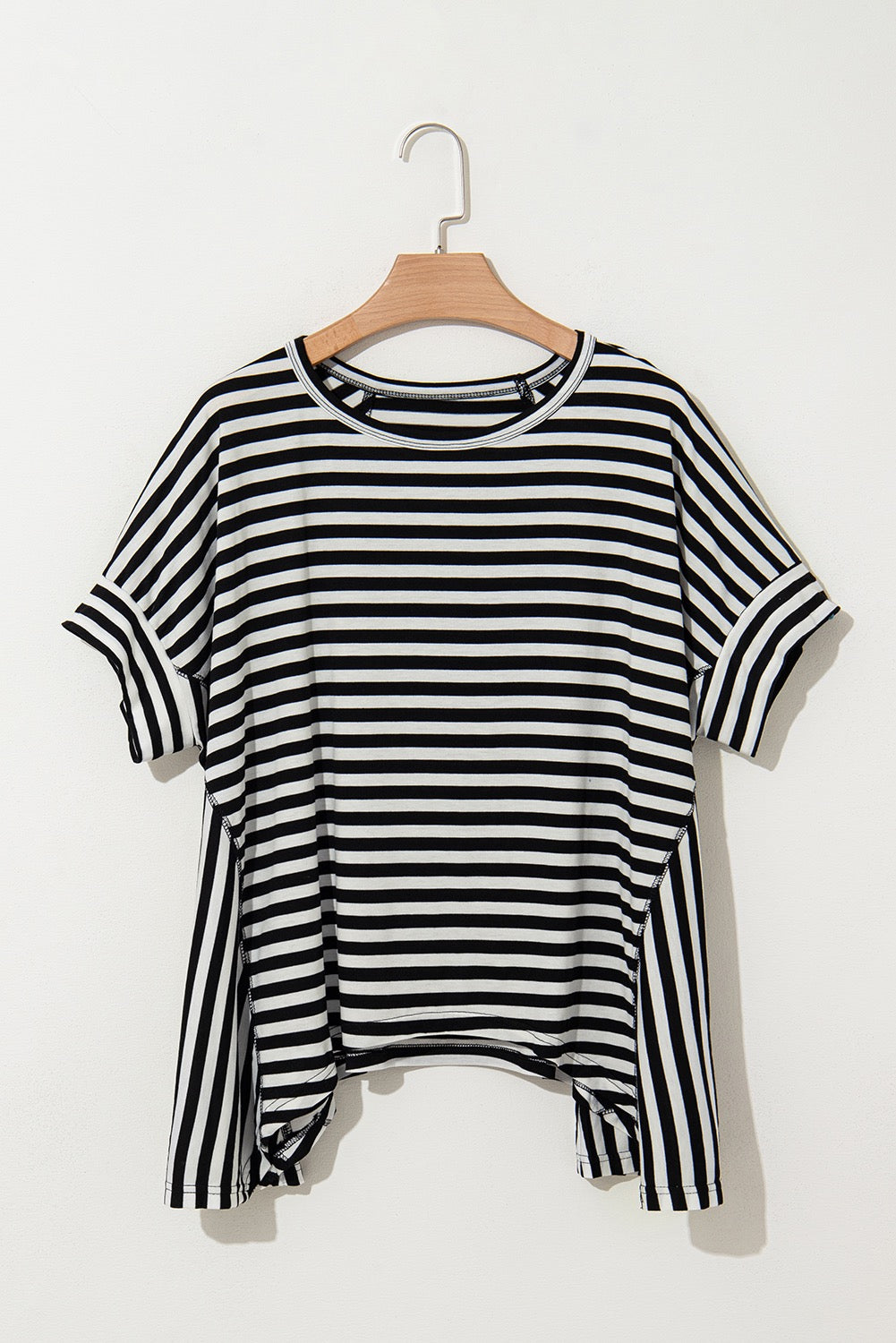 Flowy Black Striped Top LT