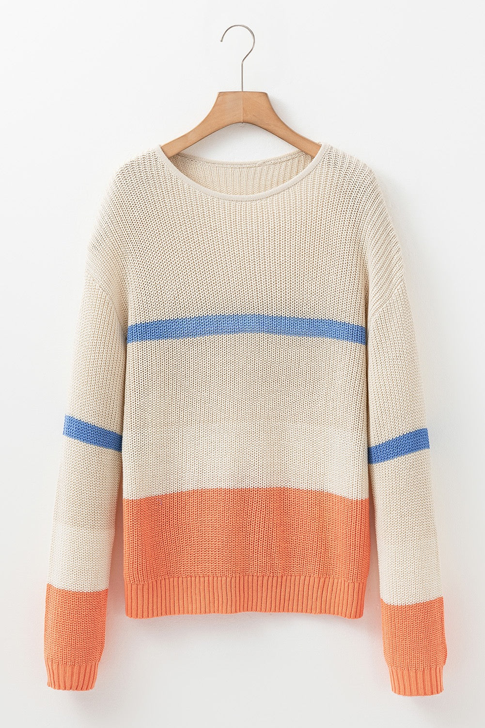 Beige Striped Sweater December.